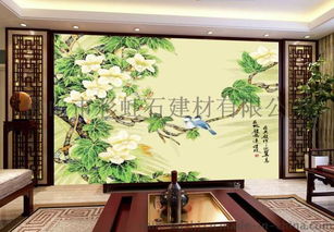 佛山陶瓷艺术壁画厂家个性定制彩虹石品牌客厅电视背景墙瓷砖壁画 连理枝花鸟图 瓷砖背景墙图片,佛山陶瓷艺术壁画厂家个性定制彩虹石品牌客厅电视背景墙瓷砖壁画 连理枝花鸟图